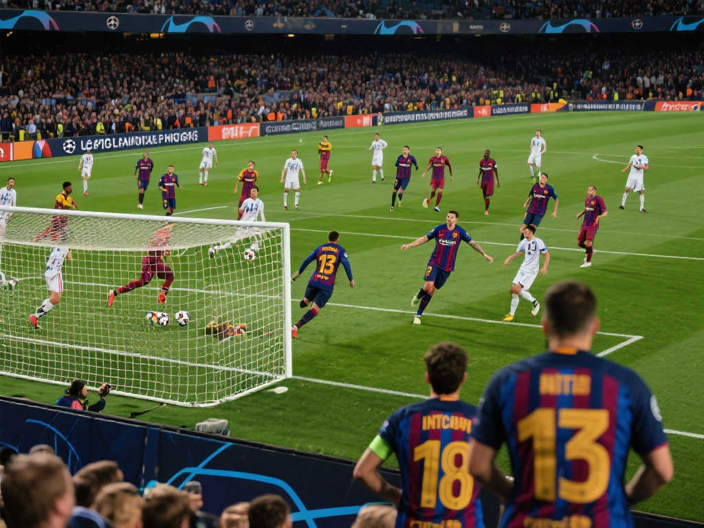 国米对阵巴萨欧冠半决赛狂轰13球，平历史纪录